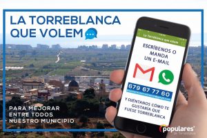 El Partido Popular inicia una campaña para construir la ‘Torreblanca que volem’