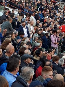 Santiago Abascal en los toros de Castellón