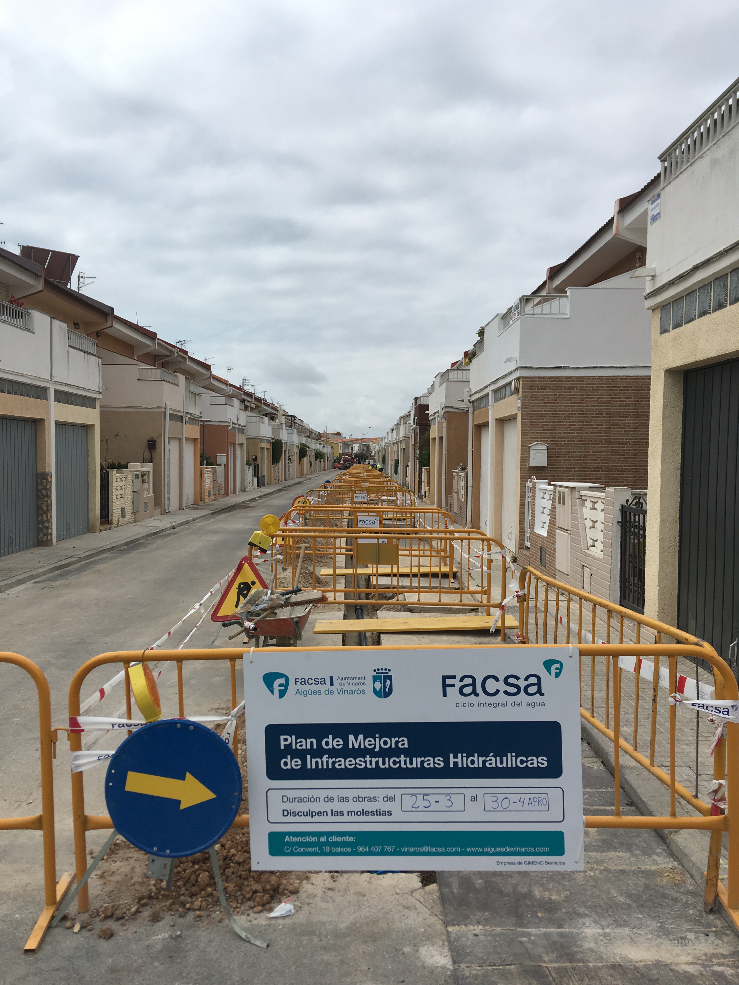 FACSA y el Ayuntamiento de Vinaròs renuevan la red local de agua potable