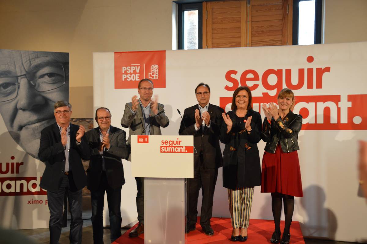 Los socialistas presumen, en Benicarló, de haber devuelto la reputación a la Generalitat