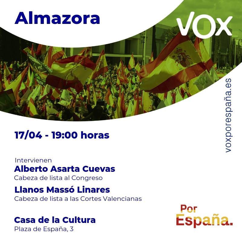 VOX presenta a sus candidatos en Almazora