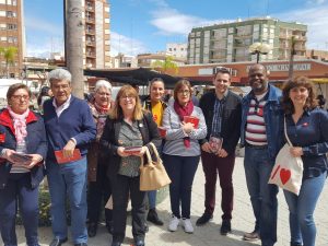 Los candidatos y candidatas del PSPV hacen campaña en Onda y Segorbe