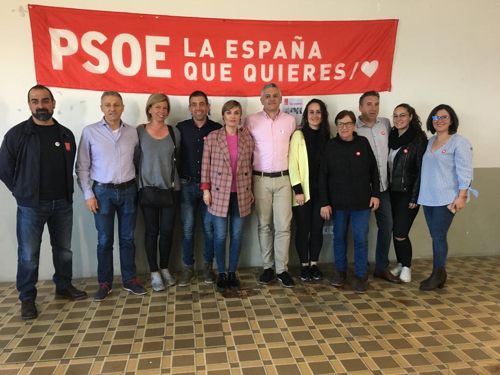 El PSOE pide, en Les Useres, el voto para estas elecciones por su repercusión en las del mes próximo