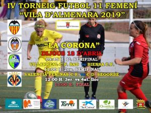 El campo de la Corona acogerá esta Semana Santa los torneos de fútbol femenino y alevín “Vila d’Almenara”