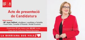 El PSPV-PSOE de Burriana presenta el viernes su candidatura