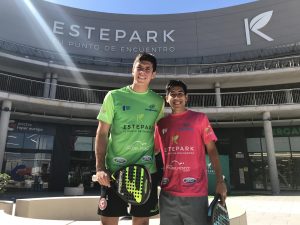 Federico Chingotto y Juan Tello,las caras de Estepark en el mundo del pádel