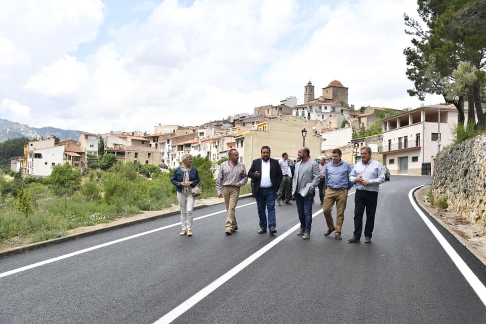 La Diputación concluye una actuación histórica de 6,5 millones en carreteras de la Tinença en su compromiso con #Repoblem