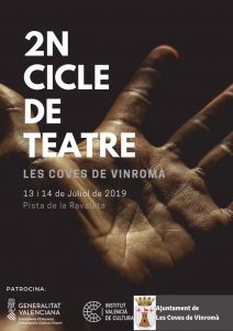 Les Coves de Vinromà celebrará el II Festival de Teatro del 11 al 14 de julio