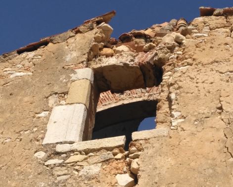 Graves desprendimientos en el Calvario de Canet Lo Roig