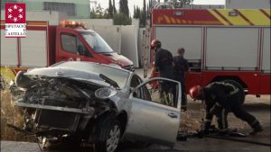 Aparatoso accidente en Vila-real