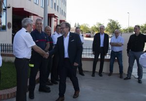 El presidente Martí muestra el respaldo total del equipo de gobierno de la nueva Diputación a los trabajadores del Consorcio Provincial de Bomberos