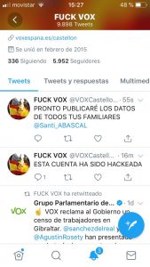 VOX Castellón, objetivo de los “hackers”