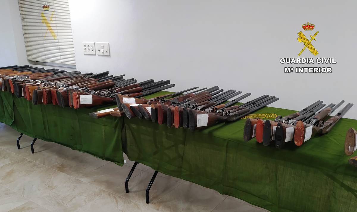 La Guardia Civil realizará una próxima subasta de 407 armas en la Comandancia de Castellón