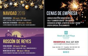 Estas fiestas no te quedes sin planes…ven al Hotel del Golf Playa