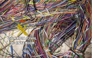 La Guardia Civil desarticula un grupo criminal dedicado a la apropiación de cableado de cobre telefónico en la provincia de Castellón