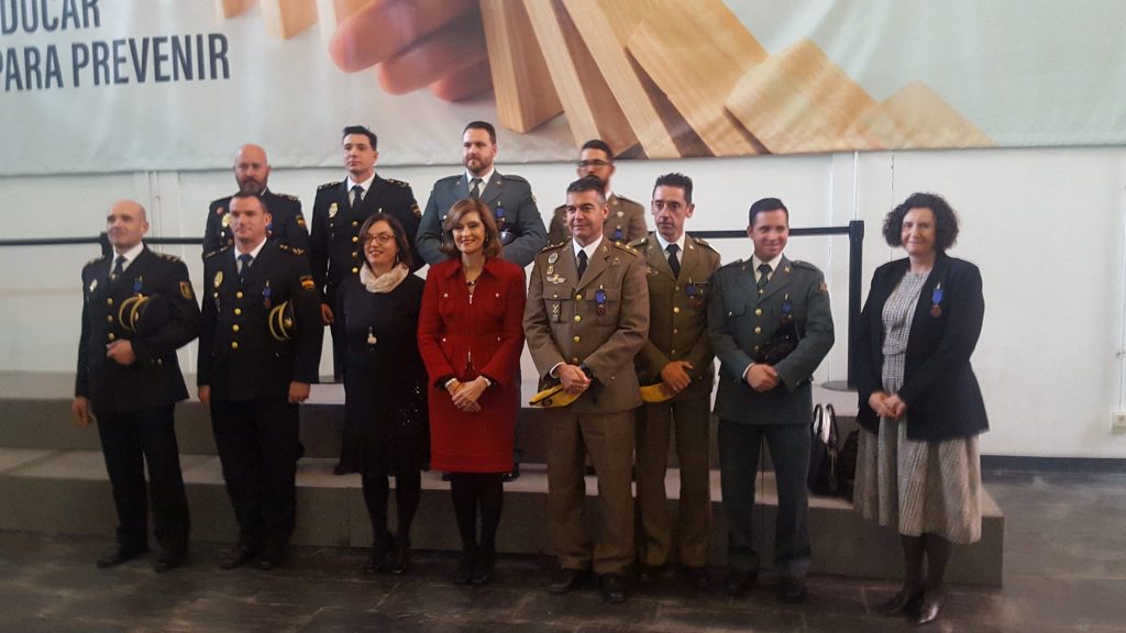 Rosa Mª Torres Saavedra, Jefa de la Unidad de Protección Civil en Castellón ha recibido la condecoración al Mérito de la Protección Civil