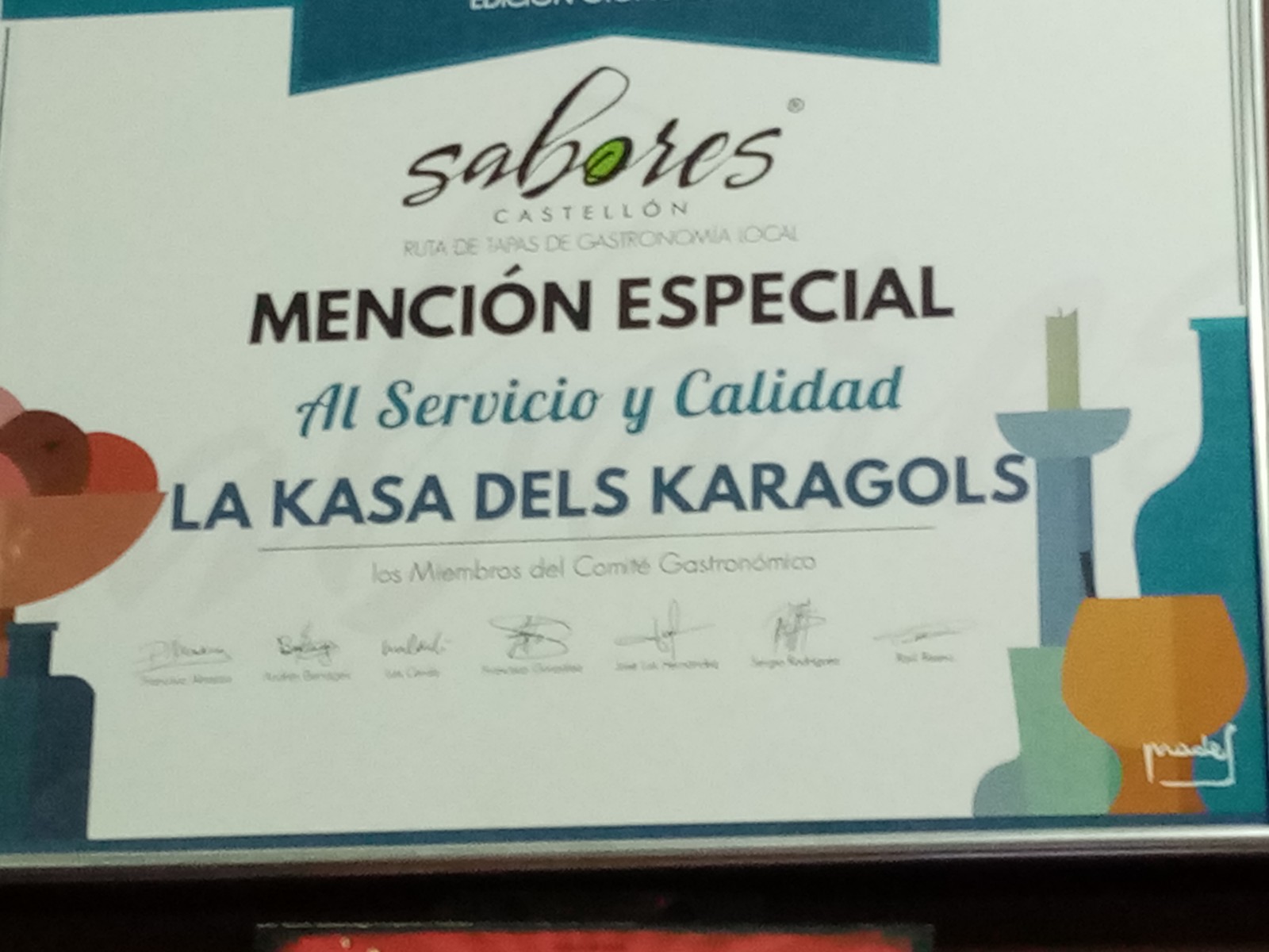 La Kasa dels Karagols, mención especial «Al sevicio y calidad» de la Ruta de Tapas de Gastronomía Local