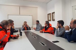 La Alcaldesa supervisa las actuaciones realizadas por el temporal