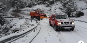 La nieve y el temporal en la costa protagonistas del domingo