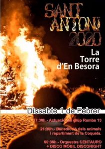 El 1 de febrero Sant Antoni en La Torre d’En Besora