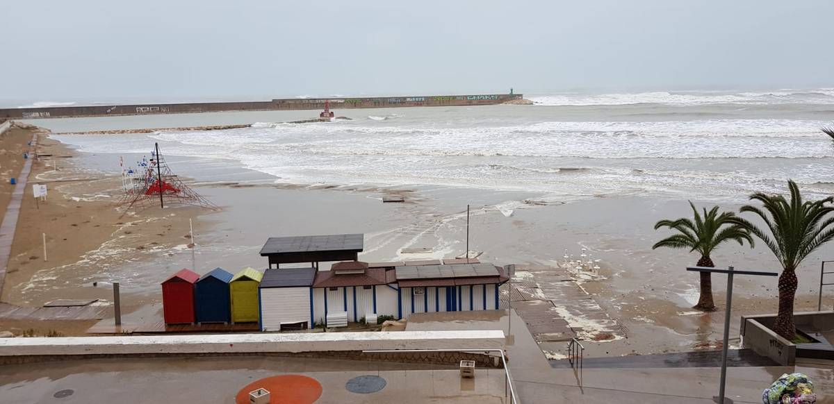 Benicarló azotado por el temporal