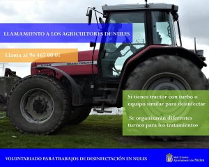 El Ayuntamiento de Nules hace un llamamiento a agricultores y repuntadoras/modistas