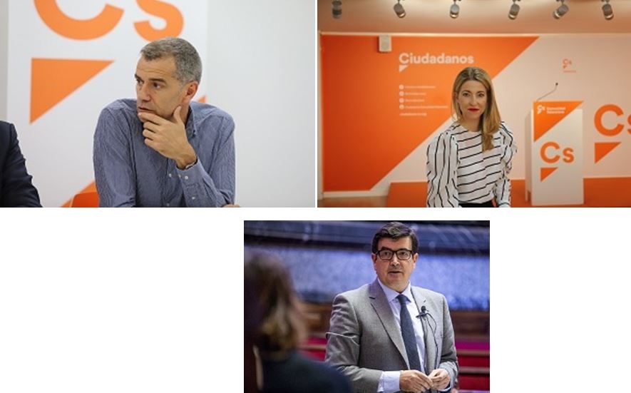 Toni Cantó, Fernando Giner y María Muñoz toman posesión de su cargo en la nueva Ejecutiva de Ciudadanos