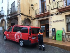 La Diputación de Castellón inicia el reparto del material sanitario de protección frente al coronavirus para atender las necesidades de los municipios