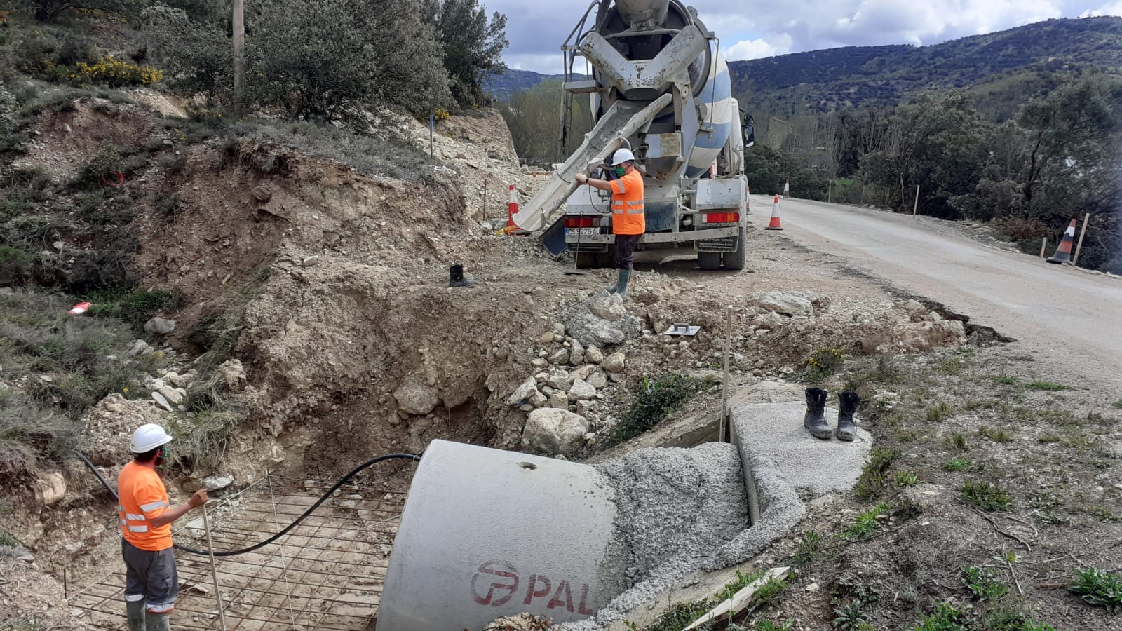 La Diputación reinicia las obras en las carreteras provinciales tras finalizar el parón de dos semanas decretado por el Gobierno