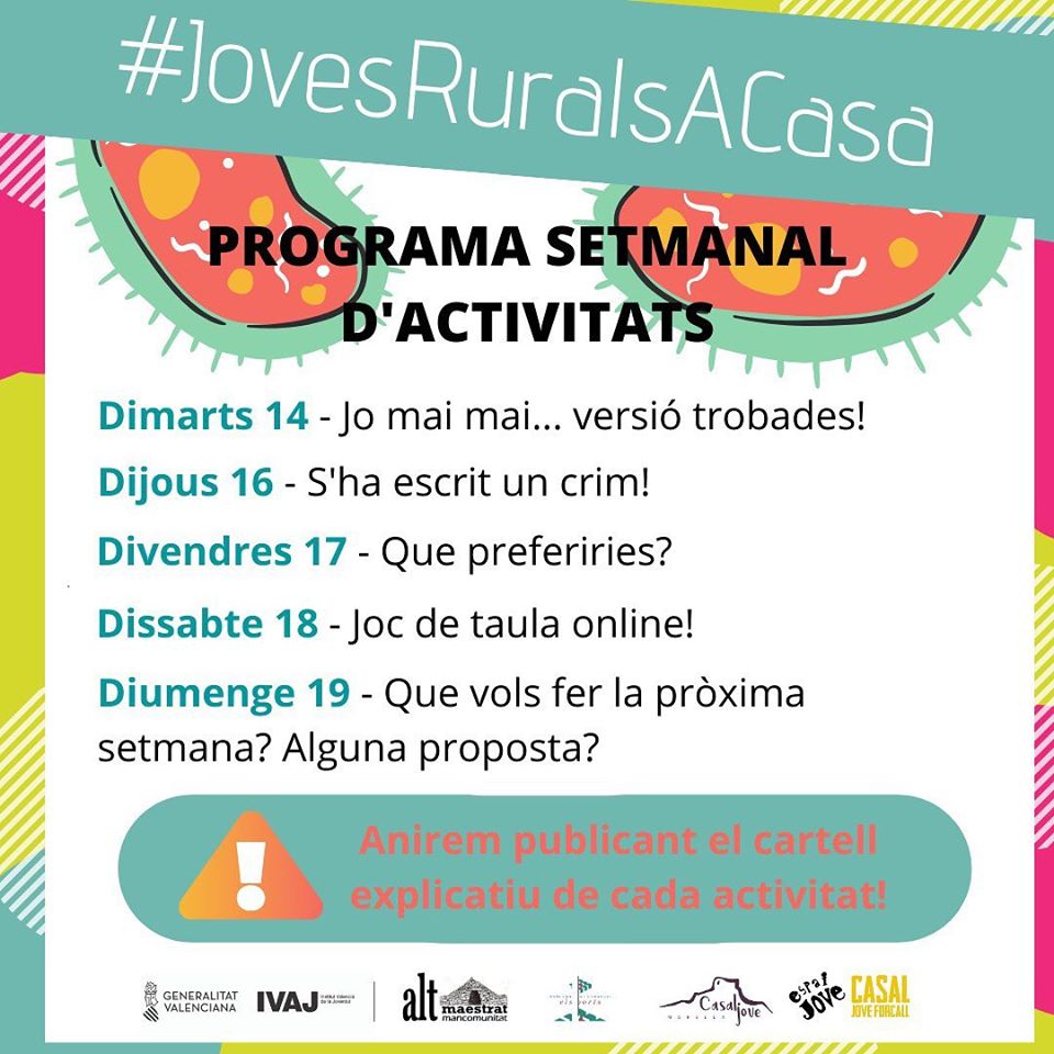 La Mancomunitat Alt Maestrat fomenta las actividades online para jóvenes