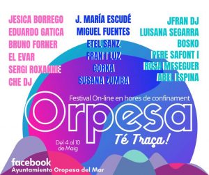 Oropesa celebra la primera edición del festival ‘Té Traça’ en las redes sociales para resaltar el talento local