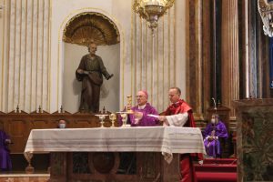 El Obispo, D. Casimiro, preside el funeral por los sacerdotes y fieles fallecidos durante el tiempo de pandemia en la Catedral de Segorbe