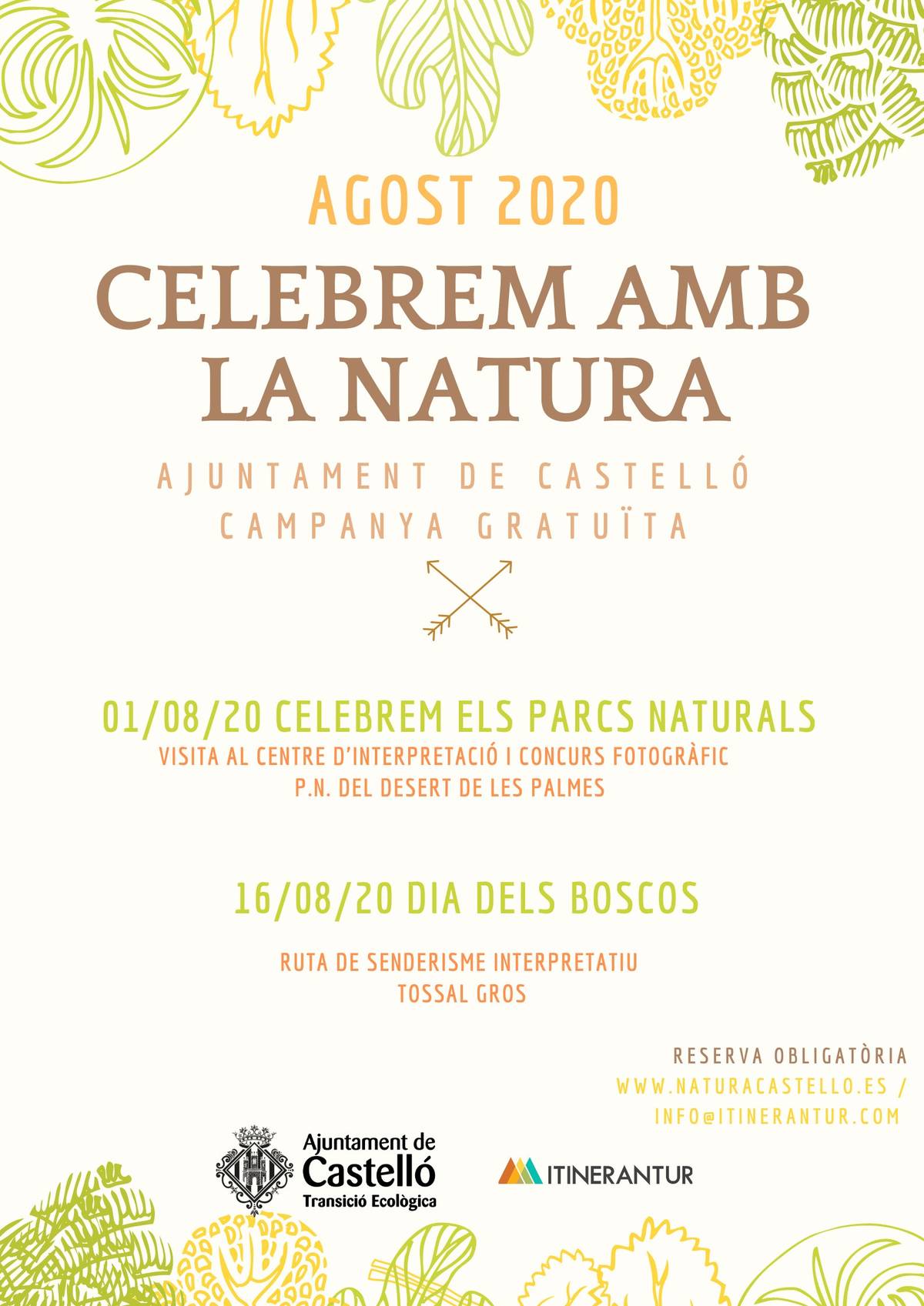 Celebrem amb la Natura celebra este sábado el Día de los Parques Naturales con una visita y concurso fotográfico al Desert de les Palmes