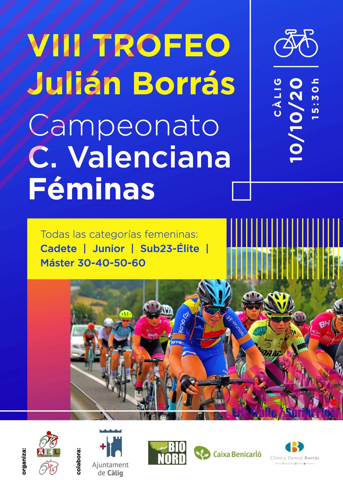 Càlig acoge el campeonato de ciclismo valenciano de féminas ‘VIII Trofeo Julián Borràs’