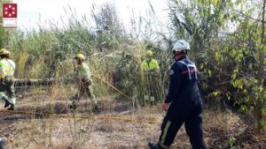 Condolencias por la muerte de un bombero en Vila-real