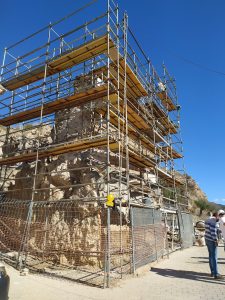 Visita de los técnicos de la conselleria al Ayuntamiento de Castellnovo.  Castillo de Beatriz de Borja.