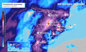 Lluvias, temporal marítimo y bajada de temperaturas