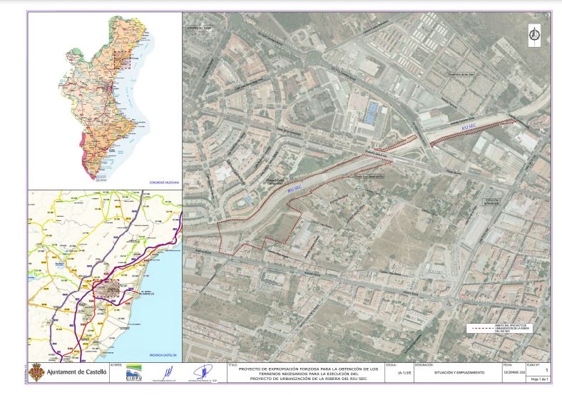 Castellón inicia el proceso para obtener el suelo del futuro corredor medioambiental del Río Seco