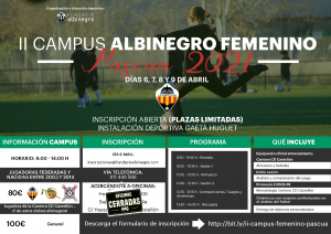 II Campus Albinegro Femenino para Pascua