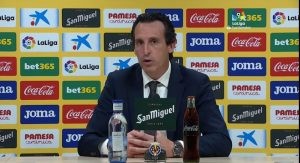 Unai Emery: «Un gran trabajo de todo el equipo y que al final no ha encontrado el premio»