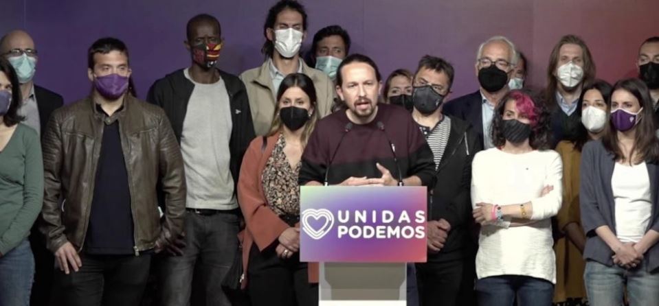 Iglesias anuncia entre lloros que deja la política y culpa de todos sus males al «fascismo»