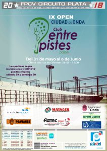 IX Open de pádel ciudad de Onda en Entrepistes