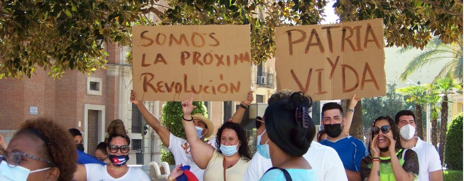 Los cubanos residentes en Castellón piden libertad para su pueblo