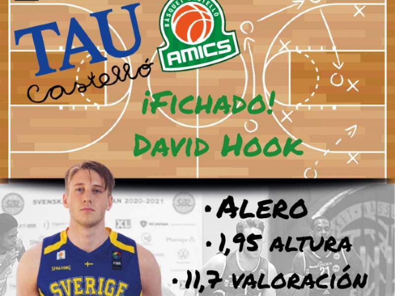 El TAU Castelló completa el perímetro con el fichaje de David Hook