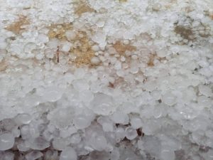 Tormenta con granizo en Ares del Maestrat