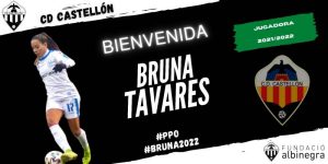 Bruna Tavares, decimoquinta incorporación del Femenino del CD Castellón