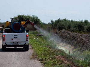 La Diputación realiza nuevas fumigaciones para evitar la proliferación de mosquitos tras las lluvias de los últimos días