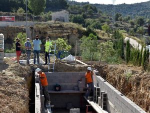 Obras para llevar el gas al polígono de Morella