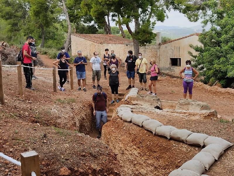 Jornadas de puertas abiertas para dar a conocer las fortificaciones de la línea xyz de Darrere del Castillo de Almenara