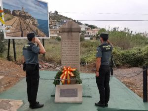 La Guardia Civil de Castellón honra en un acto simbólico a los primeros guardias civiles que dieron su vida durante un servicio humanitario